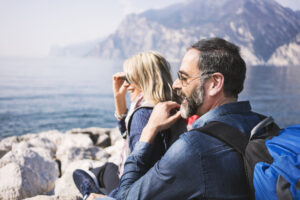 Middle Age Couple Traveling